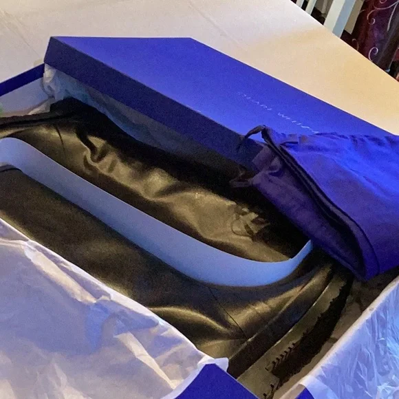 NWT beautiful Stuart Weitzman black rain boots - Picture 11 of 11